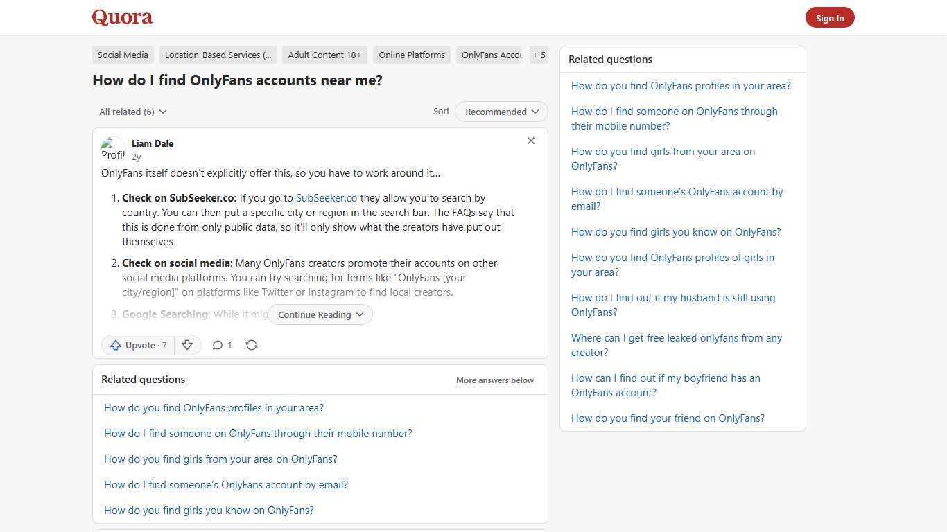 How to find OnlyFans accounts near me - Quora